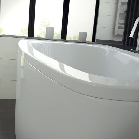 Przejdź do produktu Wanna asymetryczna 150x80 cm Besco Luna 150 prawa #WAL-150-NP