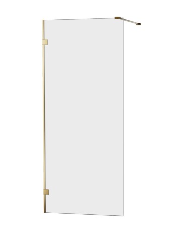 Przejdź do produktu Kabina walk-in, jednoelementowa, montaż uniwersalny (dowolna strona), wspornik kątowy L; szerokość 50–120 cm, wysokość 200 cm.