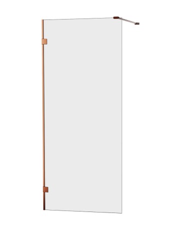 Przejdź do produktu Kabina walk-in, jednoelementowa, montaż uniwersalny (dowolna strona), wspornik kątowy L; szerokość 50–120 cm, wysokość 200 cm.