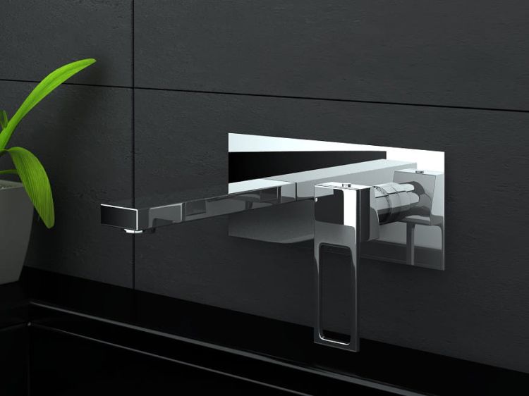 Bateria umywalkowa podtynkowa z wylewką 17 cm Kohlman Nexen QW185U chrom