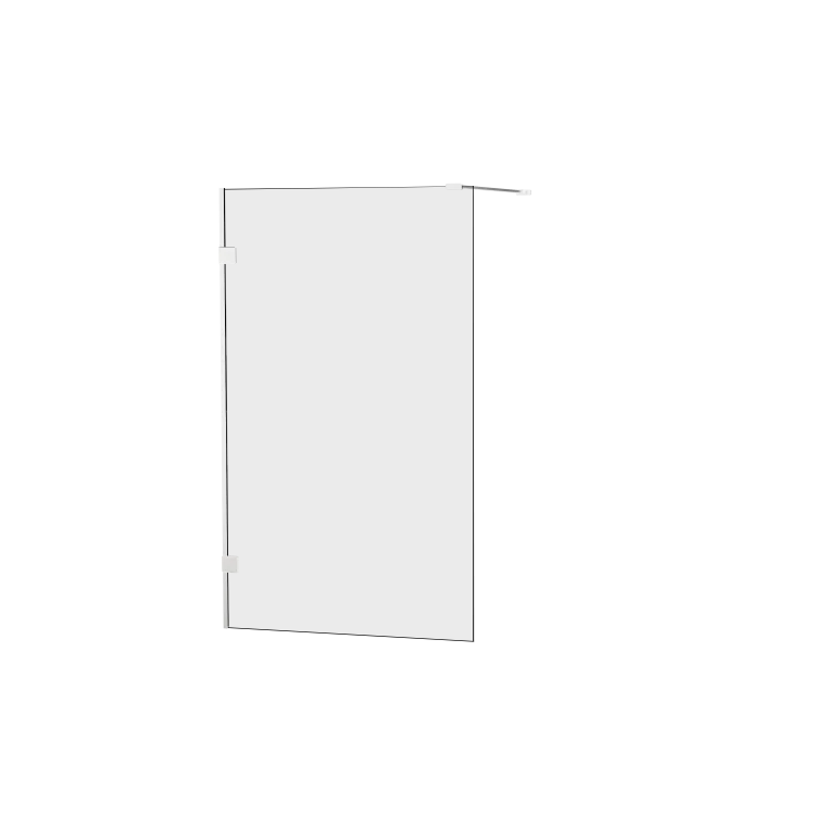 Parawan stały, jednoelementowy, montaż uniwersalny (dowolna strona); szerokość 50–100 cm, wysokość 150 cm.