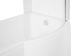  Kabino-wanna 150x70 cm Besco Inspira 150 lewa z parawanem
