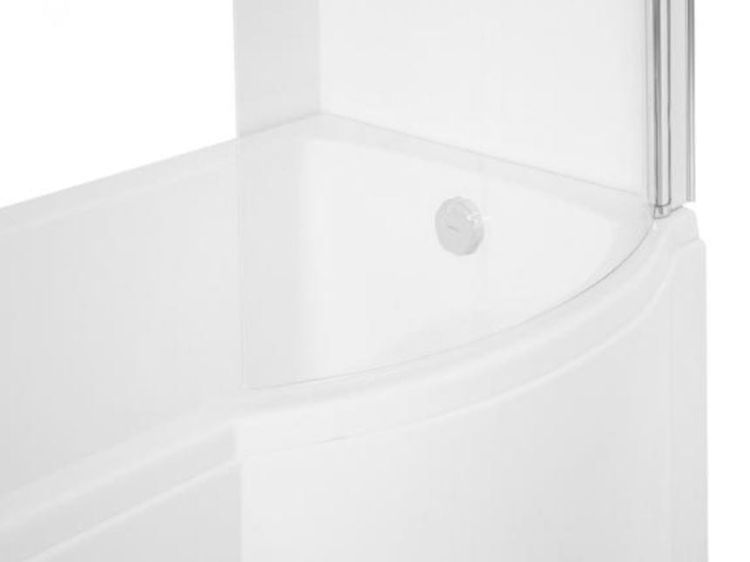  Kabino-wanna 150x70 cm Besco Inspira 150 lewa z parawanem