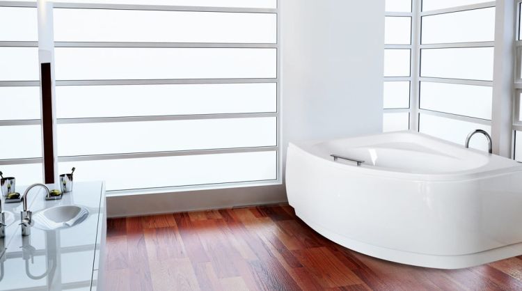 Wanna asymetryczna 140x80 cm Besco Cornea 140 lewa