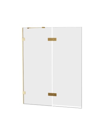Przejdź do produktu Parawan uniwersalny (lewo- lub prawostronny), uchylny, z dodatkową ścianką boczną; szerokość 100–140 cm, wysokość 150 cm.