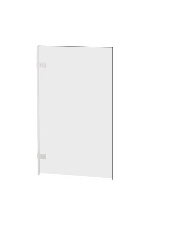 Przejdź do produktu Parawan uniwersalny (lewo- lub prawostronny), montowany przyściennie, uchylny w obie strony; szerokość 50–100 cm, wysokość 150 cm.