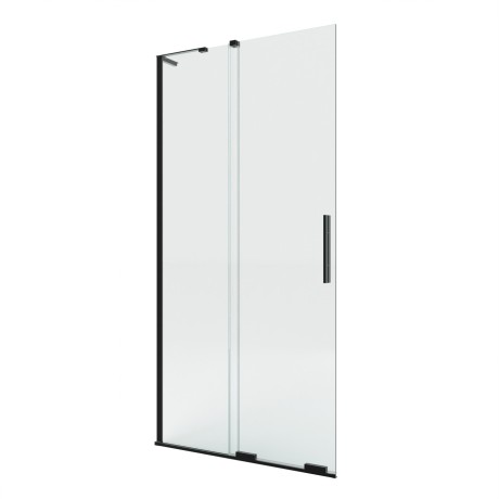 Przejdź do produktu Kabina walk-in przesuwna, montaż uniwersalny (dowolna strona), wspornik kątowy; szerokość 80–120 cm, wysokość 200 cm.