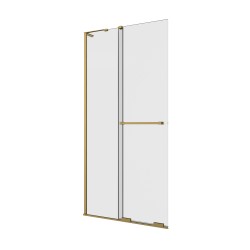 Kabina walk-in przesuwna z uchwytem relingowym, montaż uniwersalny (dowolna strona), wspornik kątowy; szerokość 80–120 cm, wysokość 200 cm.