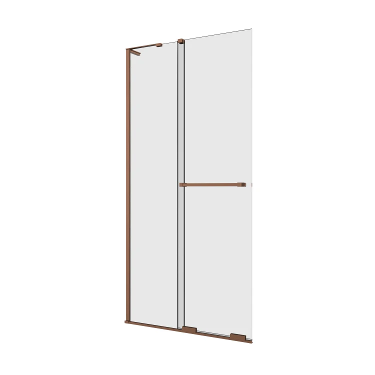 Kabina walk-in przesuwna z uchwytem relingowym, montaż uniwersalny (dowolna strona), wspornik kątowy; szerokość 80–120 cm, wysokość 200 cm.