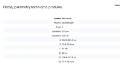 Kabina przyścienna, montaż po prawej lub lewej stronie; szerokość 100–140 cm, głębokość do 100 cm, wysokość 200 cm.