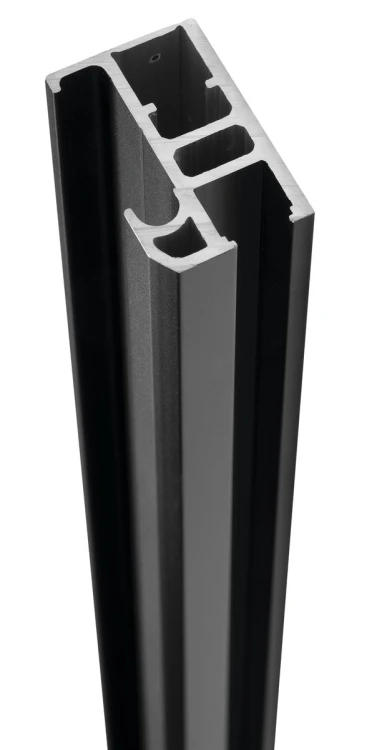 LUXOR BLACK profil prowadzący 1600mm, czarny mat