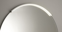 BORD lustro ze MOON LED oświetlenie, ze ściętą krawędzią okrągłe, średnica 80cm, CU free