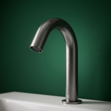 Przejdź do produktu Bateria umywalkowa bezdotykowa niska do umywalek meblowych Freak Bathroom Low Grafit szczotkowany