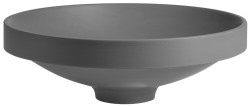VERTO umywalka wpuszczana kompozytowa, średnica 40,5cm, szary mat