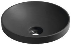 VERTO umywalka wpuszczana kompozytowa, średnica 40,5cm, antracyt mat