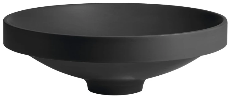 VERTO umywalka wpuszczana kompozytowa, średnica 40,5cm, antracyt mat