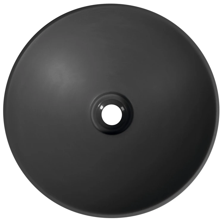 VERTO umywalka wpuszczana kompozytowa, średnica 40,5cm, antracyt mat