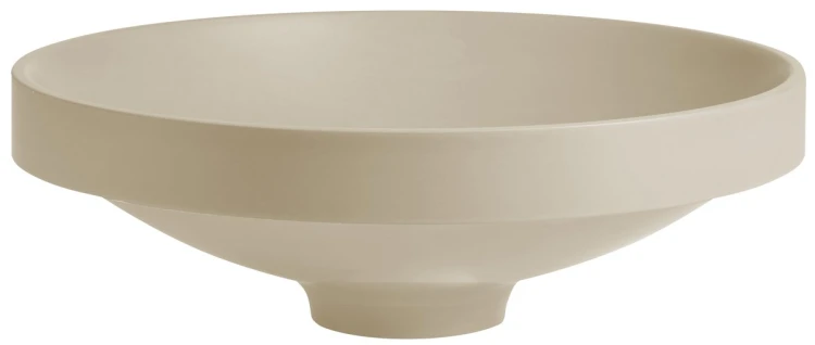 VERTO umywalka wpuszczana kompozytowa, średnica 40,5cm, beż mat