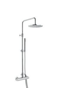 Kolumna prysznicowa z deszczownicą i baterią termostatyczną chrom Emmevi 4530584CR