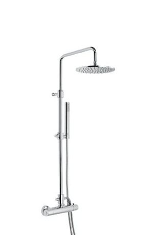 Przejdź do produktu Kolumna prysznicowa z deszczownicą i baterią termostatyczną chrom Emmevi 4530584CR