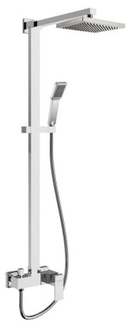 Przejdź do produktu Zestaw prysznicowy z kwadratową deszczownicą 20 cm i baterią, kompletny Sapho Latus 1102-03 chrom