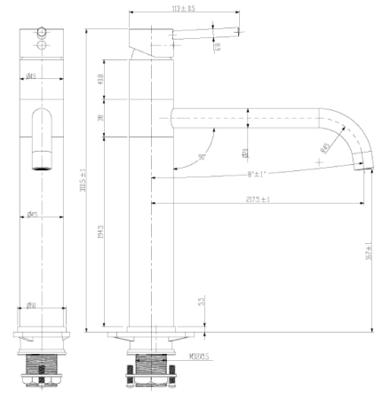 Przejdź do produktu Bateria kuchenna 31 cm wysoka Sapho Sira SI311 chrom