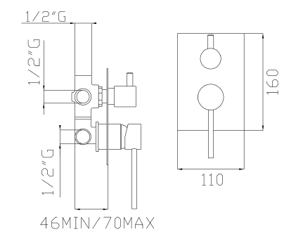 Przejdź do produktu Bateria prysznicowa podtynkowa termostatyczna 3-drożna kompletna Sapho Thor 9187 chrom