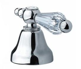 Zawór prysznicowy podtynkowy Retro z kryształem Swarovskiego Giulini Praga Crystal 7516/S chrom