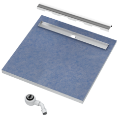 Brodzik podpłytkowy kwadratowy 90x90x5cm Schedpol Slim Lux 10.102/OLSL