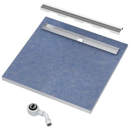 Brodzik podpłytkowy kwadratowy 90x90x5cm Schedpol Slim Lux 10.102/OLSL