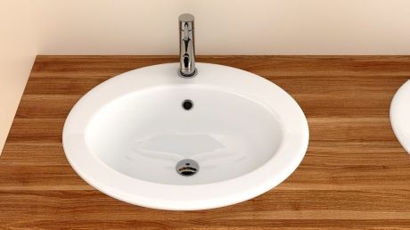Przejdź do produktu Umywalka wpuszczana w blat owalna 51x45,5 cm Kerra KR 132
