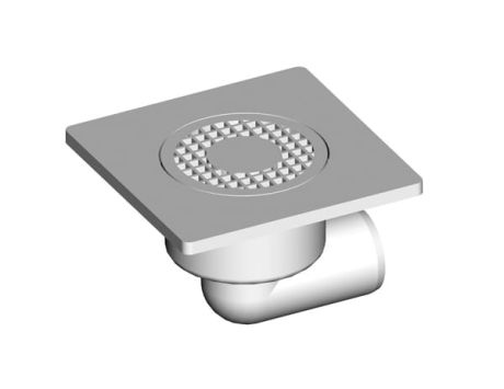 Przejdź do produktu Łazienkowa kratka ściekowa plastikowa 15x15 cm odpływ boczny Alcaplast  APV3