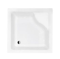Brodzik kwadratowy 90x90x38,5 cm głęboki z siedziskiem Besco Igor 90