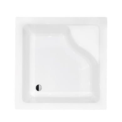 Przejdź do produktu Brodzik kwadratowy głęboki z siedziskiem 90x90x38,5 cm Besco Igor 90 #BAI-90
