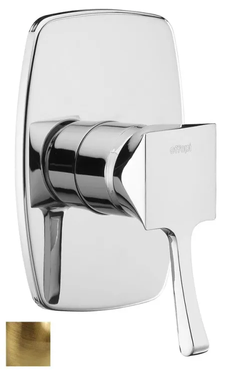 Bateria prysznicowa podtynkowa Sapho Chic 42189-06 bronzo