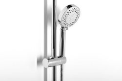 Zestaw prysznicowy z okrągłą deszczownicą 30 cm i baterią ścienną kompletna Sapho 1202-13+5884 chrom