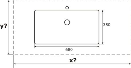 Przejdź do produktu Umywalka konglomeratowa na dowolny wymiar z misą Lite 68