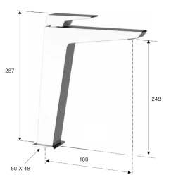 Bateria umywalkowa 29 cm Sapho Morada MR06ZL złoty