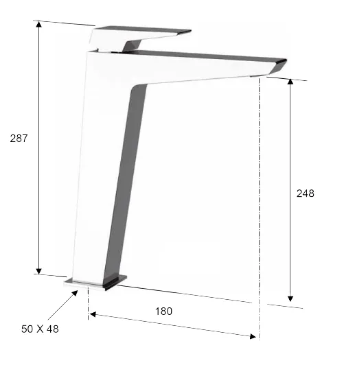 Bateria umywalkowa 29 cm Sapho Morada MR06ZL złoty