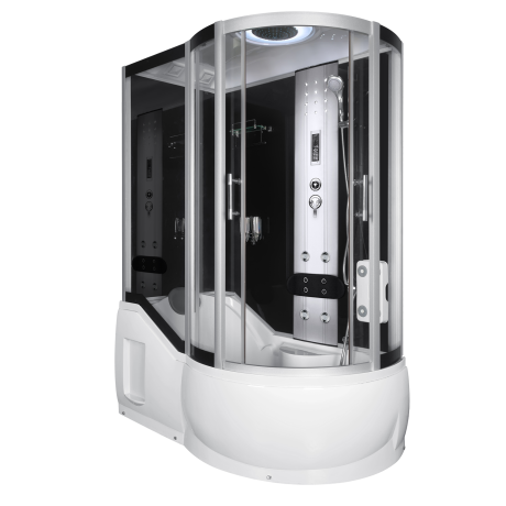 Przejdź do produktu Kabina prysznicowa z hydromasażem 151x85x217 cm  i brodzikiem Kerra Fantasia lewa