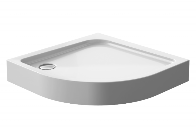 Brodzik półokrągły kompaktowy 80x80 cm Polimat Pako 00094 