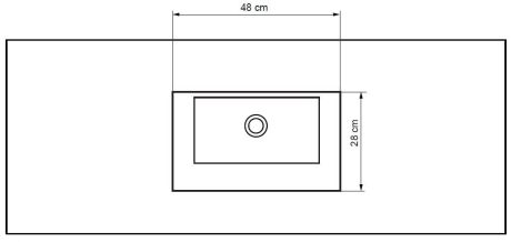 Przejdź do produktu Umywalka konglomeratowa na dowolny wymiar z misą Combo 