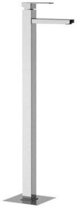 Bateria umywalkowa wolnostojąca z elementem podtynkowym, kompletna, geometryczna forma Sapho Latus 1102-16 chrom