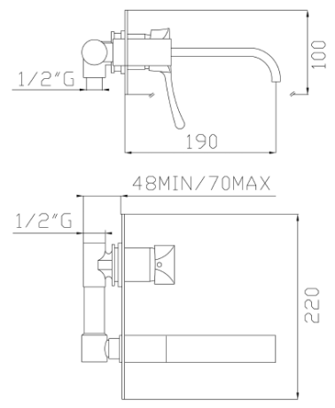 Przejdź do produktu Bateria umywalkowa podtynkowa kompletna z wylewką Sapho Chic 42034 chrom