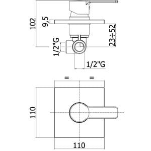 Przejdź do produktu Bateria prysznicowa chrom Paffoni Red RED010CR