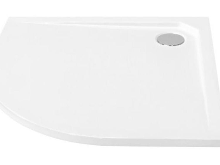  Brodzik półokrągły płaski 80x80x2 cm Asco Ultraslim 80