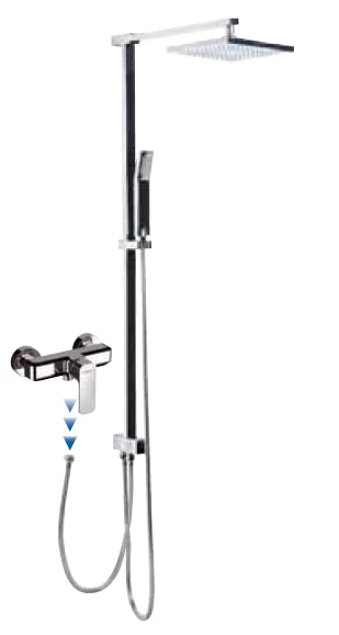 Zestaw prysznicowy z deszczownicą Sapho Spy 1202-16+PY11 chrom