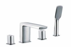 Bateria wannowa 4-elementowa ze słuchawką i wylewką Sapho Mixona MG052 chrom