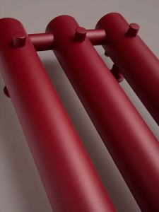 PMH Rosendal Massive Grzejnik łazienkowy bordowy 29,2x150 cm R70/3RE