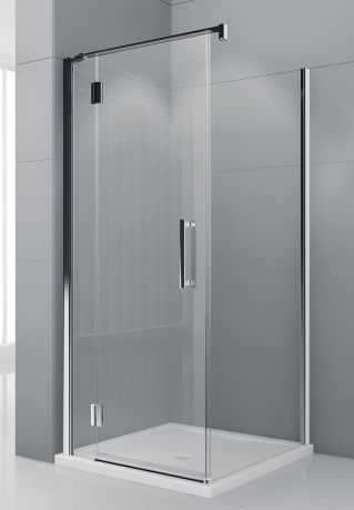 Przejdź do produktu Kabina prysznicowa 90x75 cm z drzwiami i ścianką stałą Novellini Modus MODUSGF90+MODUSF75-1K